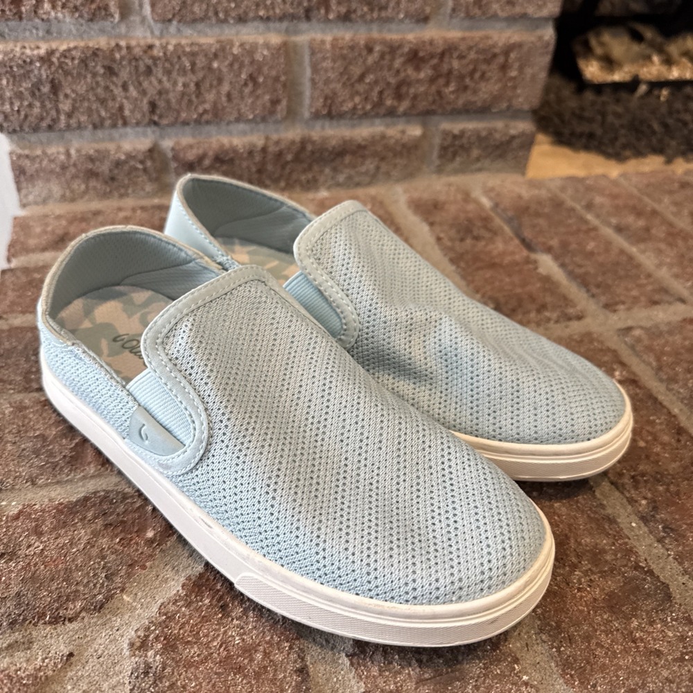 Olukai Women's PEHUEA Slip-On Shoes In Swell / Swell Size 6 US MSRP $100 #165